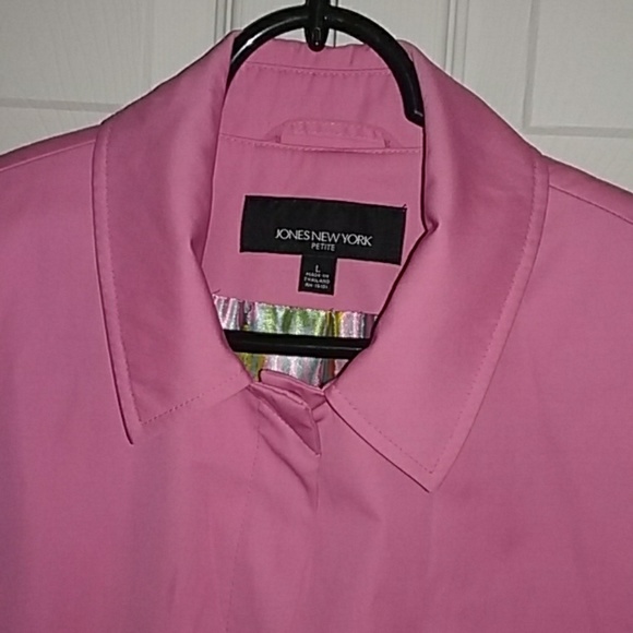 Jones New York pink trench coat - Picture 5 of 7